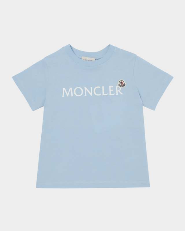 Boy's Embroidered Logo-Print T-Shirt, Size 12-14